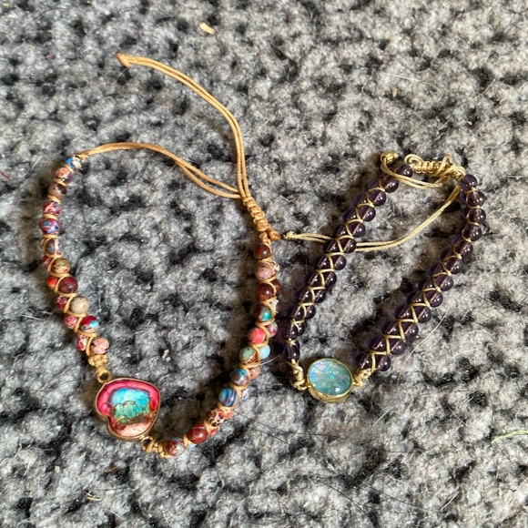 Handcrafted Beaded Bracelets Set - Picture 5 of 6